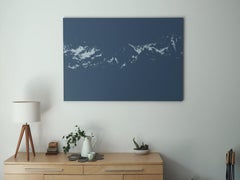 Mountains 24 February 15:31 - Modern Landscape Painting, Minimalistic, Nature