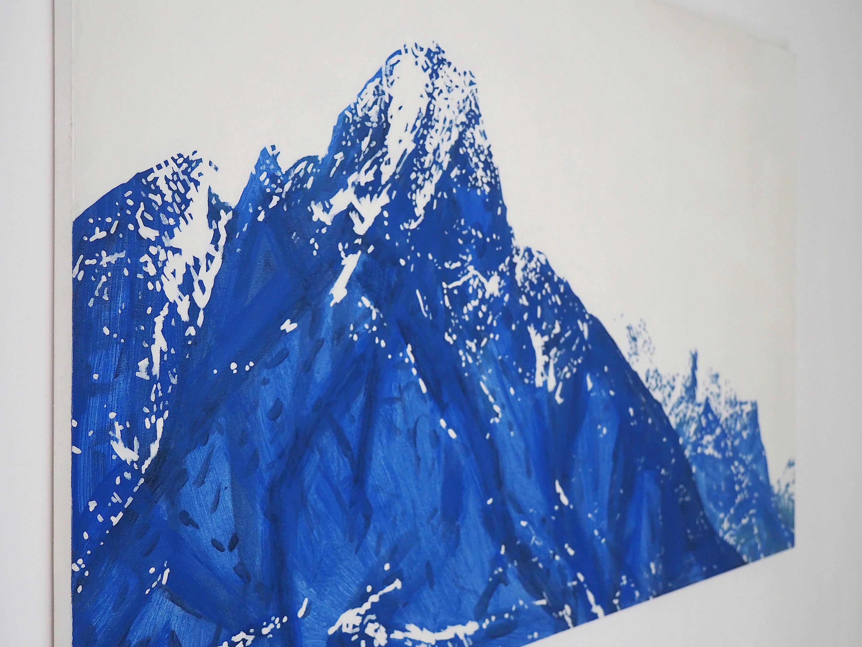 Mountains 29 novembre 12:57  Peinture à l'huile moderne de paysage de nature - Contemporain Painting par Robert Motelski