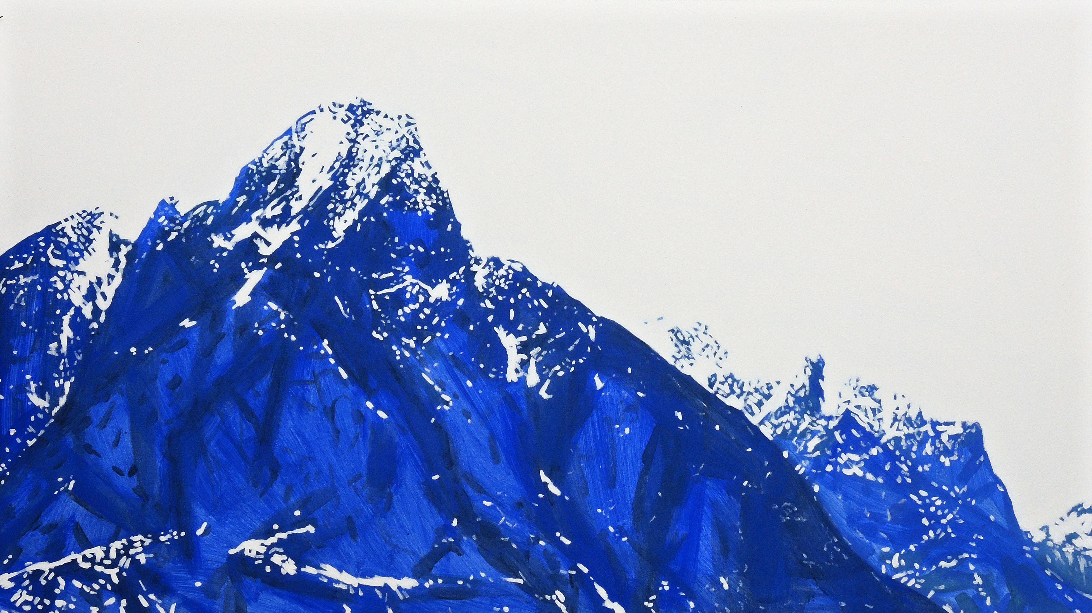 Robert Motelski Figurative Painting - Mountains 29 November 12:57 -  Modern Nature Landscape Oil Painting