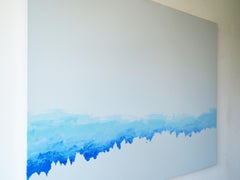 Montañas 4 Julio 16:12 - Pintura Minimalista Moderna de Paisaje