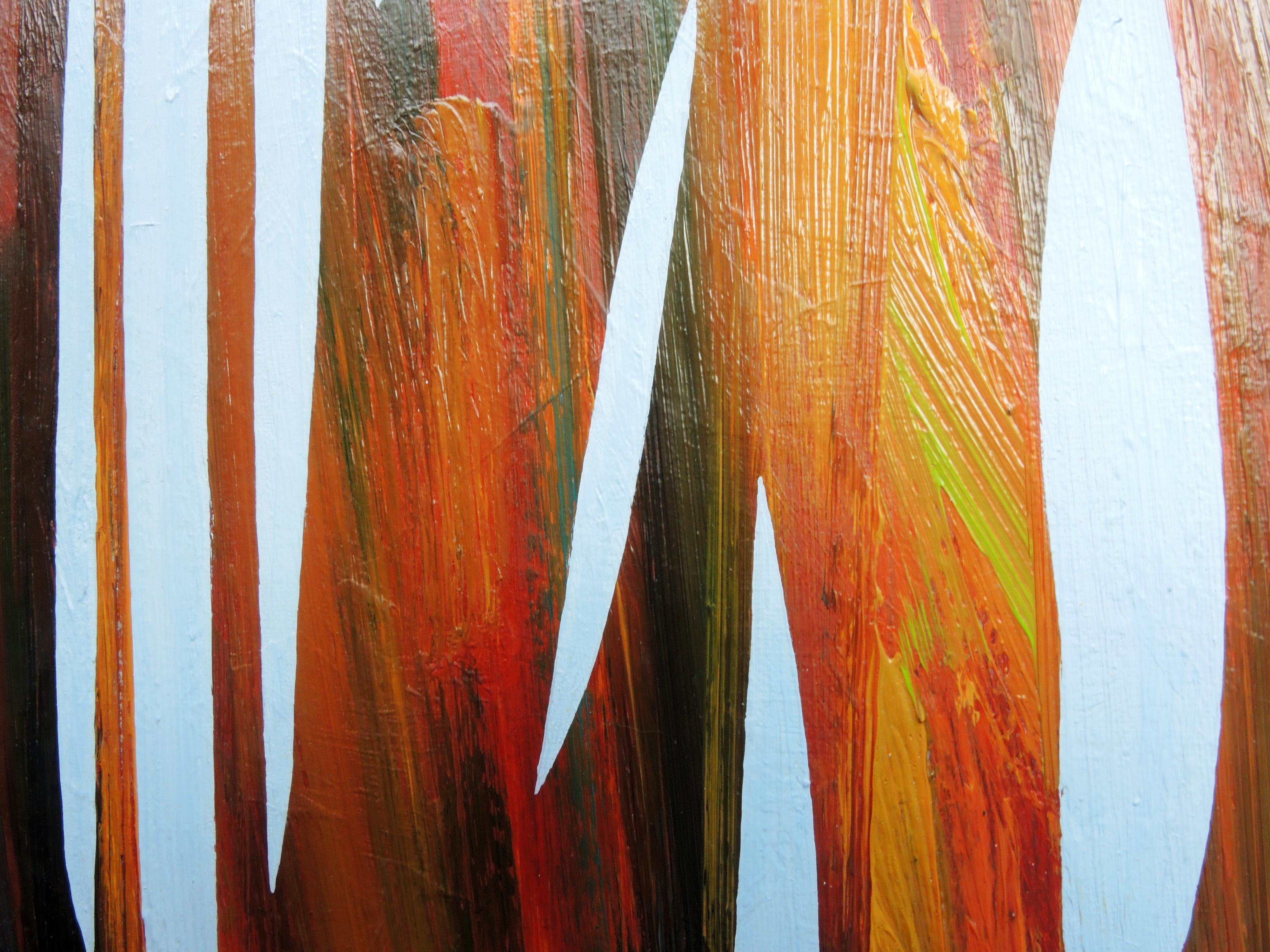 Reed 22 novembre 09:54 - Peinture à l'huile moderne de la nature, abstrait, minimaliste - Moderne Painting par Robert Motelski