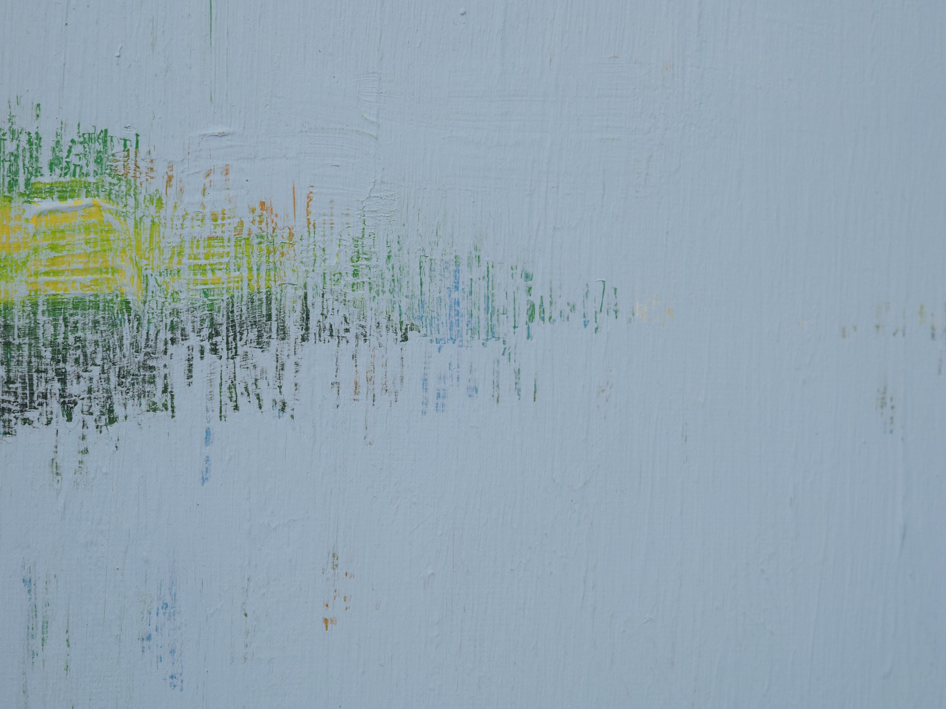 Reeds 9 July 10:32 - Expressionistic, Natur Plant, Lake View Painting For Sale 3