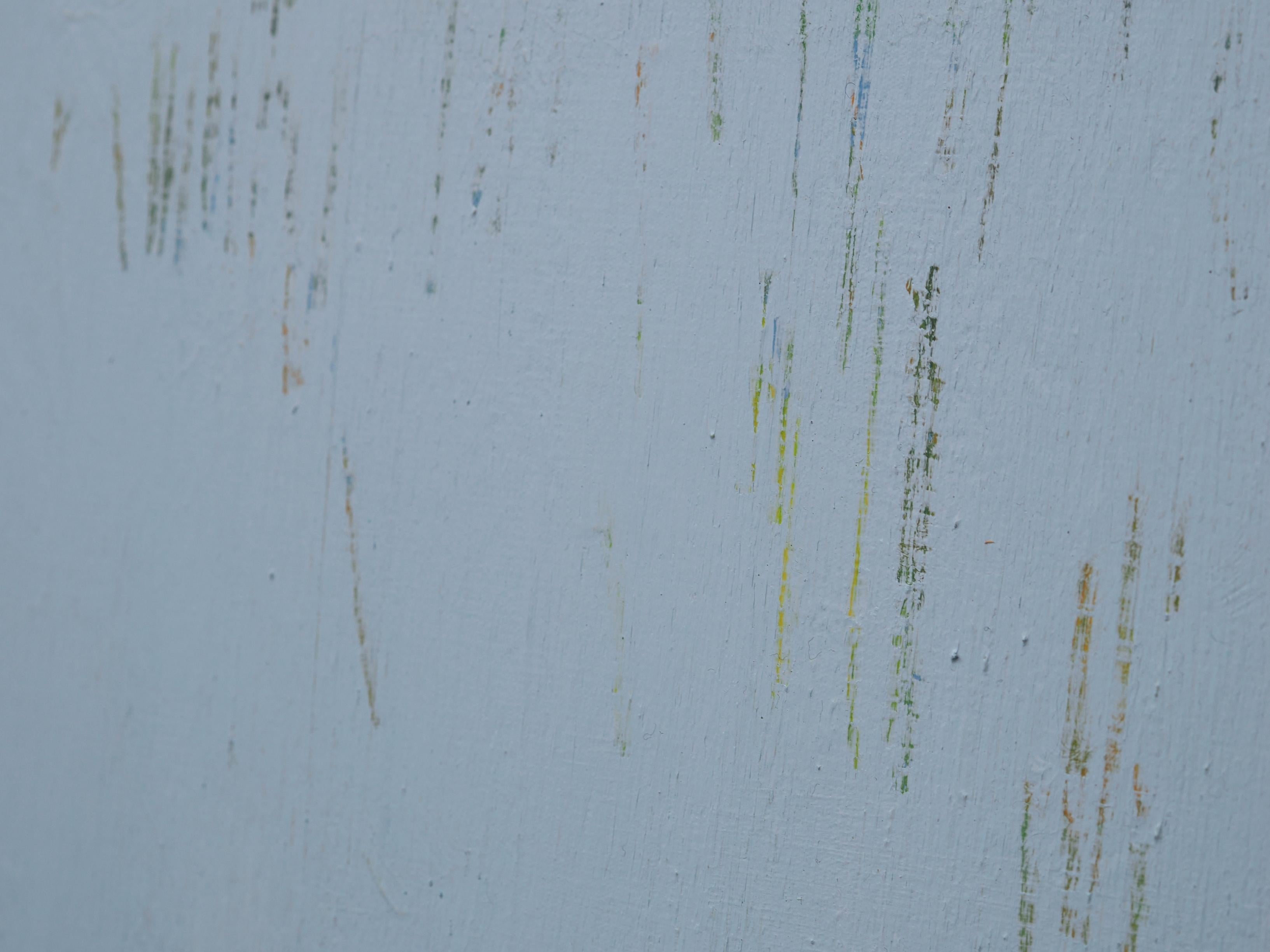 Reeds 9 July 10:32 - Expressionistic, Natur Plant, Lake View Painting For Sale 4