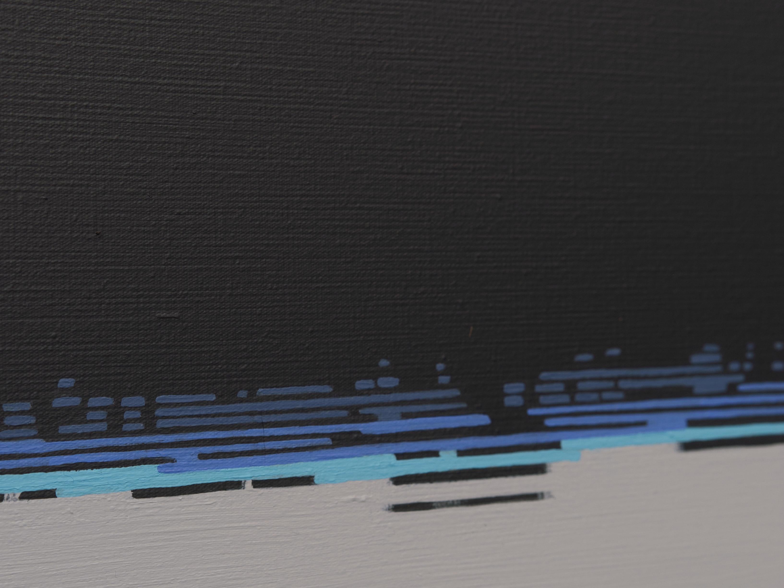 Shadow 28 September 16:53 -  Modern Minimalistic, Lake, Water View Painting im Angebot 1