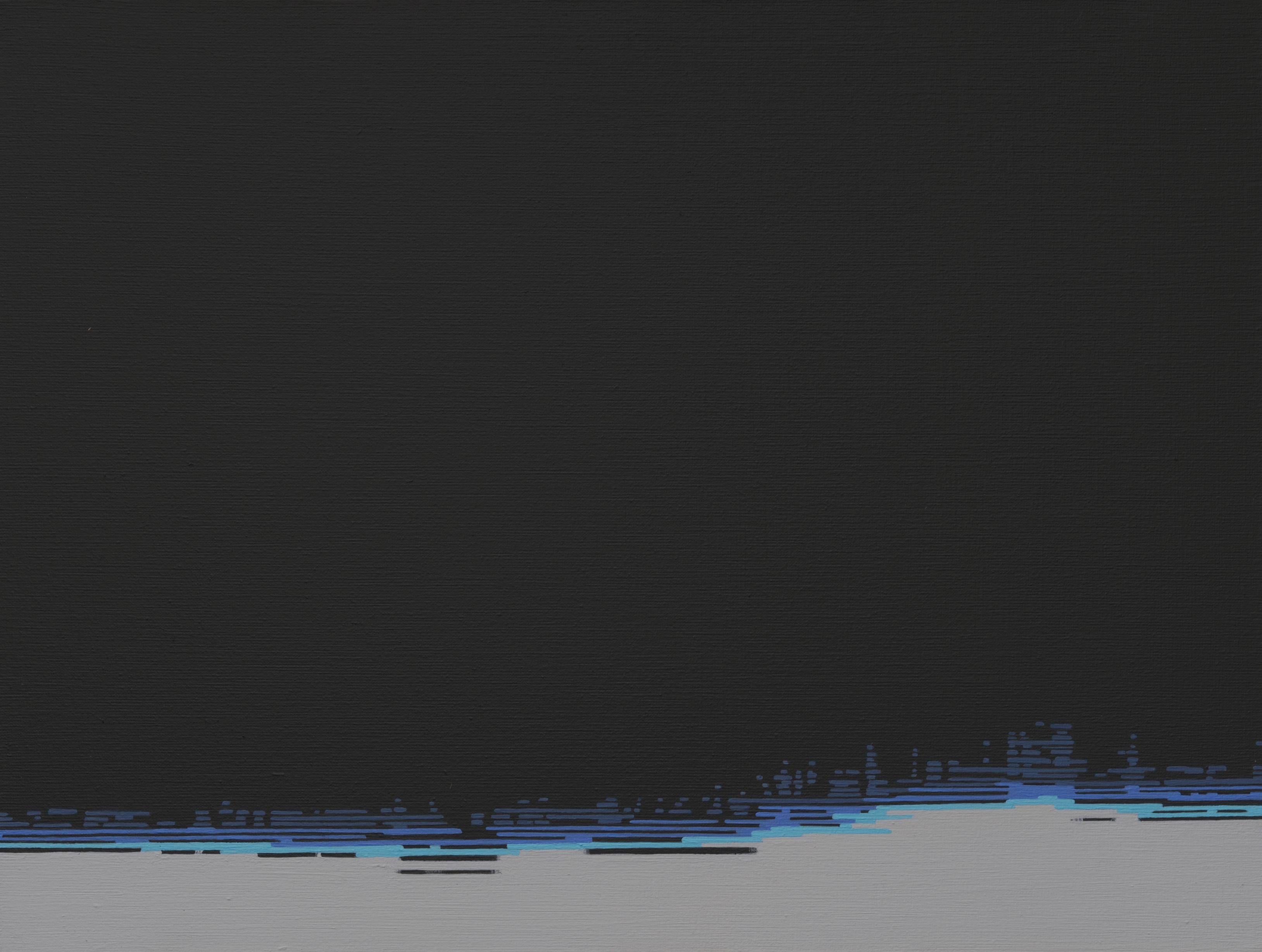 Shadow 28 September 16:53 - Modern Minimalistic, Lake, Water View Painting