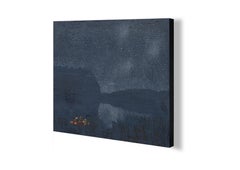 Sterne 7 September 21:11 - Moderne Nachthimmel Landschaftsmalerei, Minimalistische Kunst
