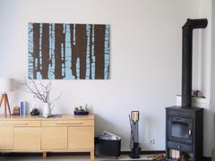 Alberi 18 gennaio 11:26,  Pittura contemporanea di paesaggio, Minimalista, Foresta