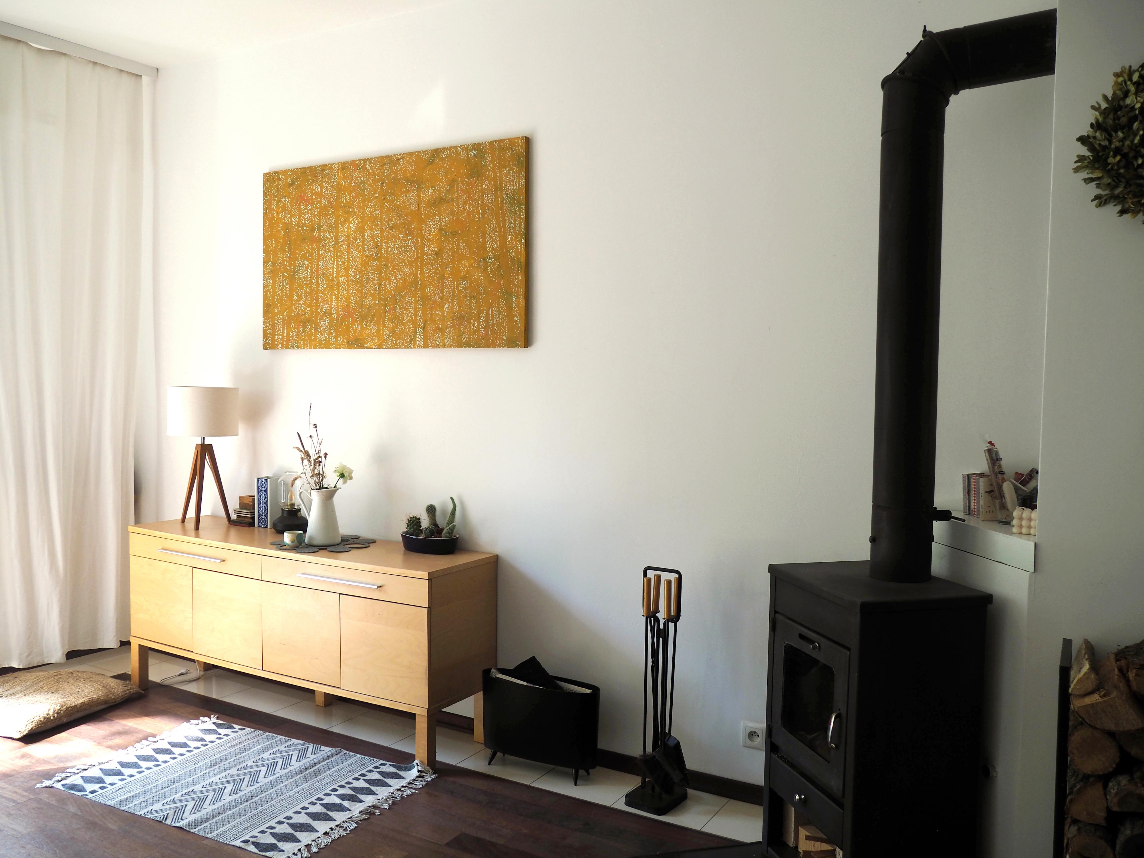 Arbres 19 octobre 11:43 - The Modernity Nature Painting, Landscape, Forest, Contemplativ en vente 2