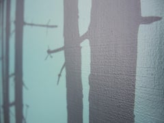 Trees 23 June 16:22, Modern Landscape Painting, Minimalistic, Abstract, Forest