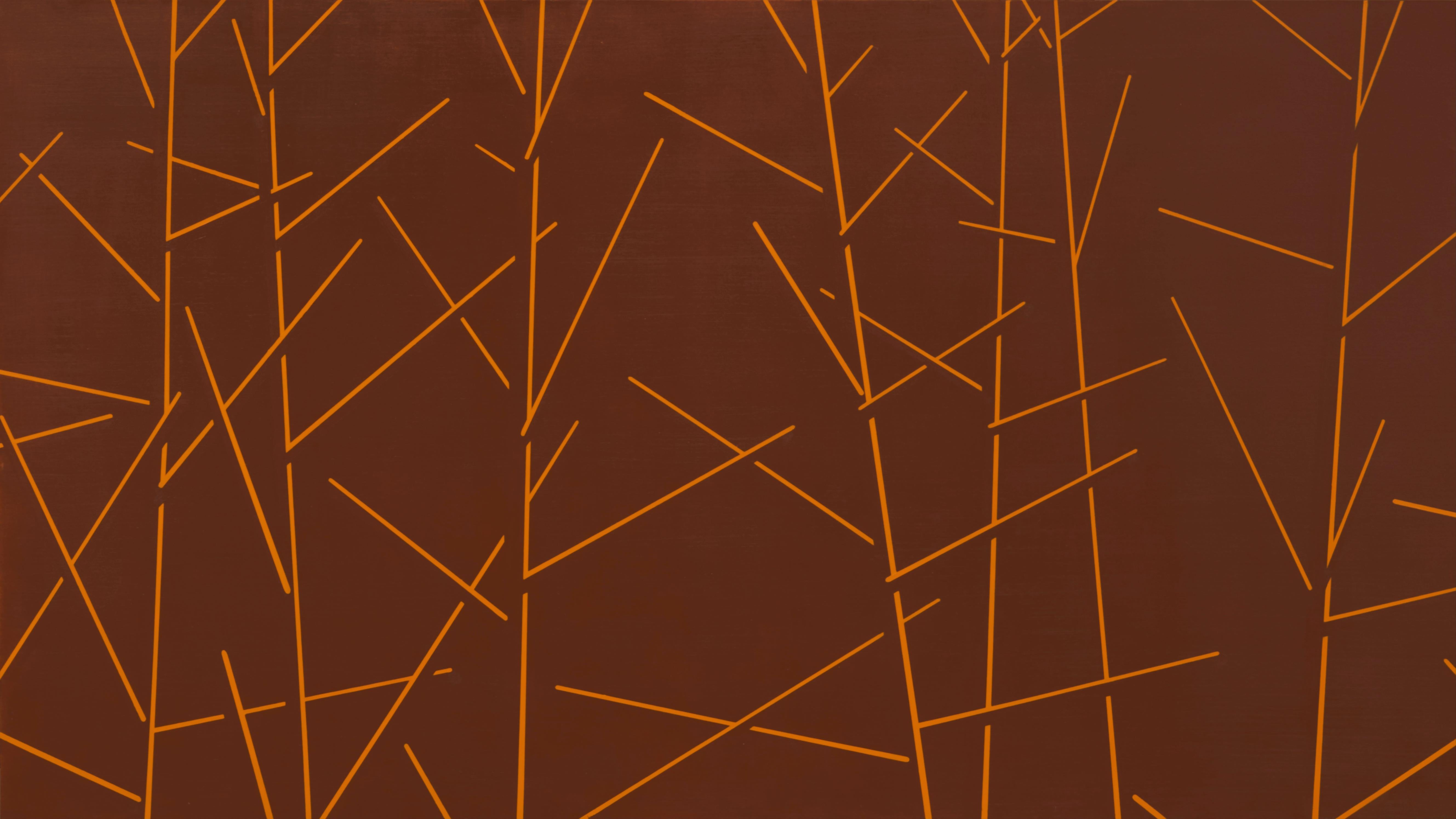 Trees 26 octobre 11:31  Peinture de paysage minimaliste contemporaine, forêt