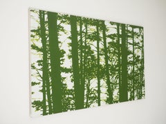 Trees 4 June 11:38 - Modern Nature Painting, Landscape, Forest, Contemplativ