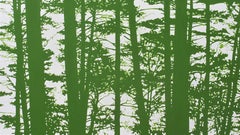 Bäume 4 Juni 11:38 - Moderne Naturmalerei, Landschaft, Wald, Kontemplativ
