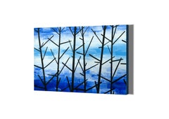 Trees 9 March 10:23 - Modern Nature Painting, Forest View