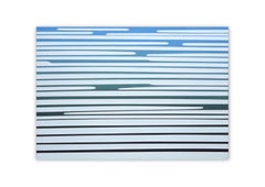 Acqua 11 settembre 14:32 -  Pittura ad olio di un paesaggio moderno e minimalista, See One