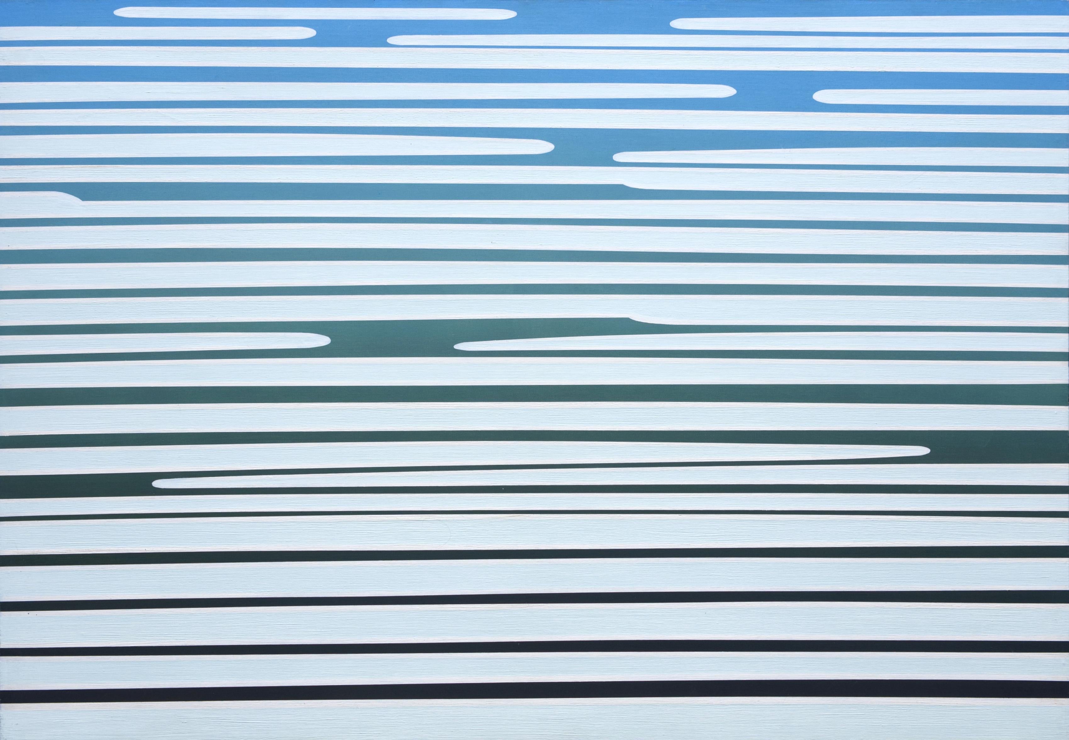 Water 11 September 14:32 -  Modern Minimalistic Landscape Oil Painting, See View