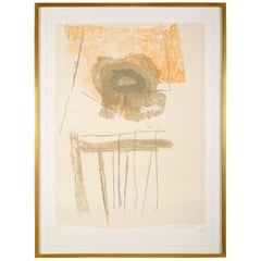 Vintage Robert Motherwell, "Chair"  Lithograph in Colors