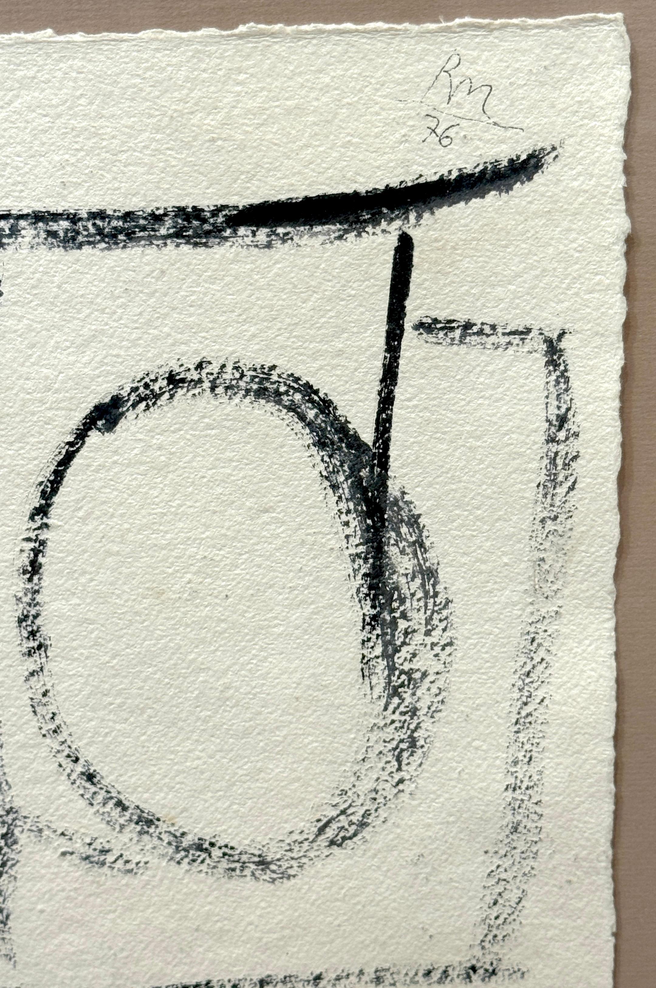 Robert Motherwell Tinte auf Papier, 1976 im Angebot 3
