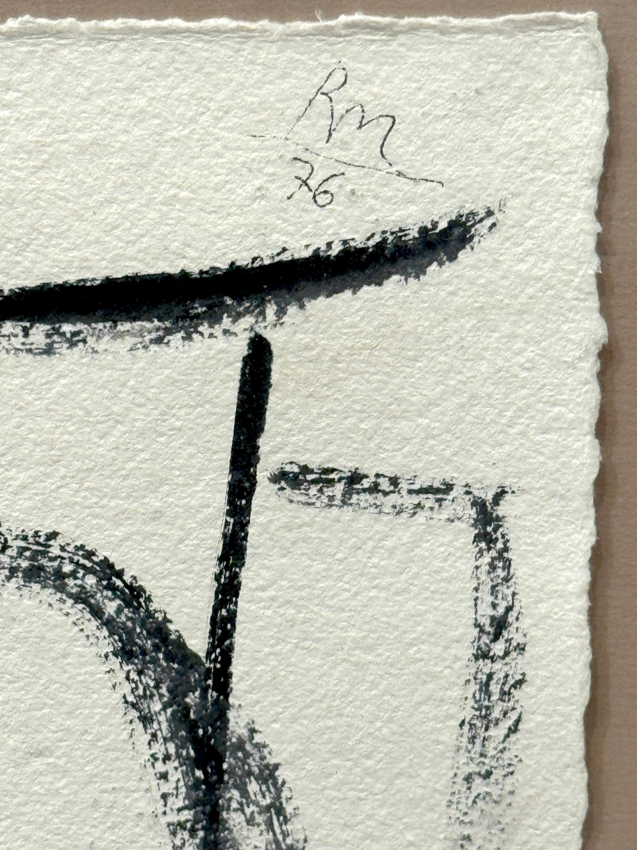 Robert Motherwell Tinte auf Papier, 1976 im Angebot 4