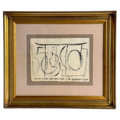 Robert Motherwell Ink on Paper, 1976