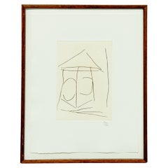 Robert Motherwell 'Mulligan's Tower' Etching, 1983