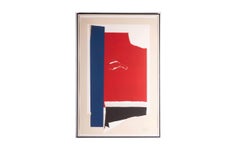 Robert Motherwell On the Wing 1984, Lithograph, Embossing & Collage ed. 32/70