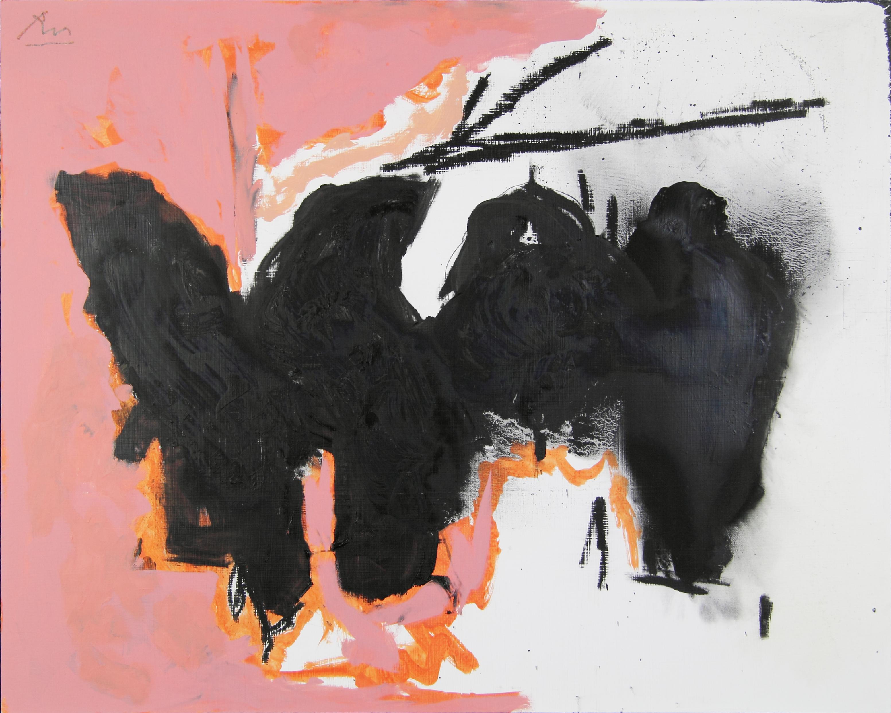 Abstract Painting Robert Motherwell - Elegy à la République espagnole n° 163