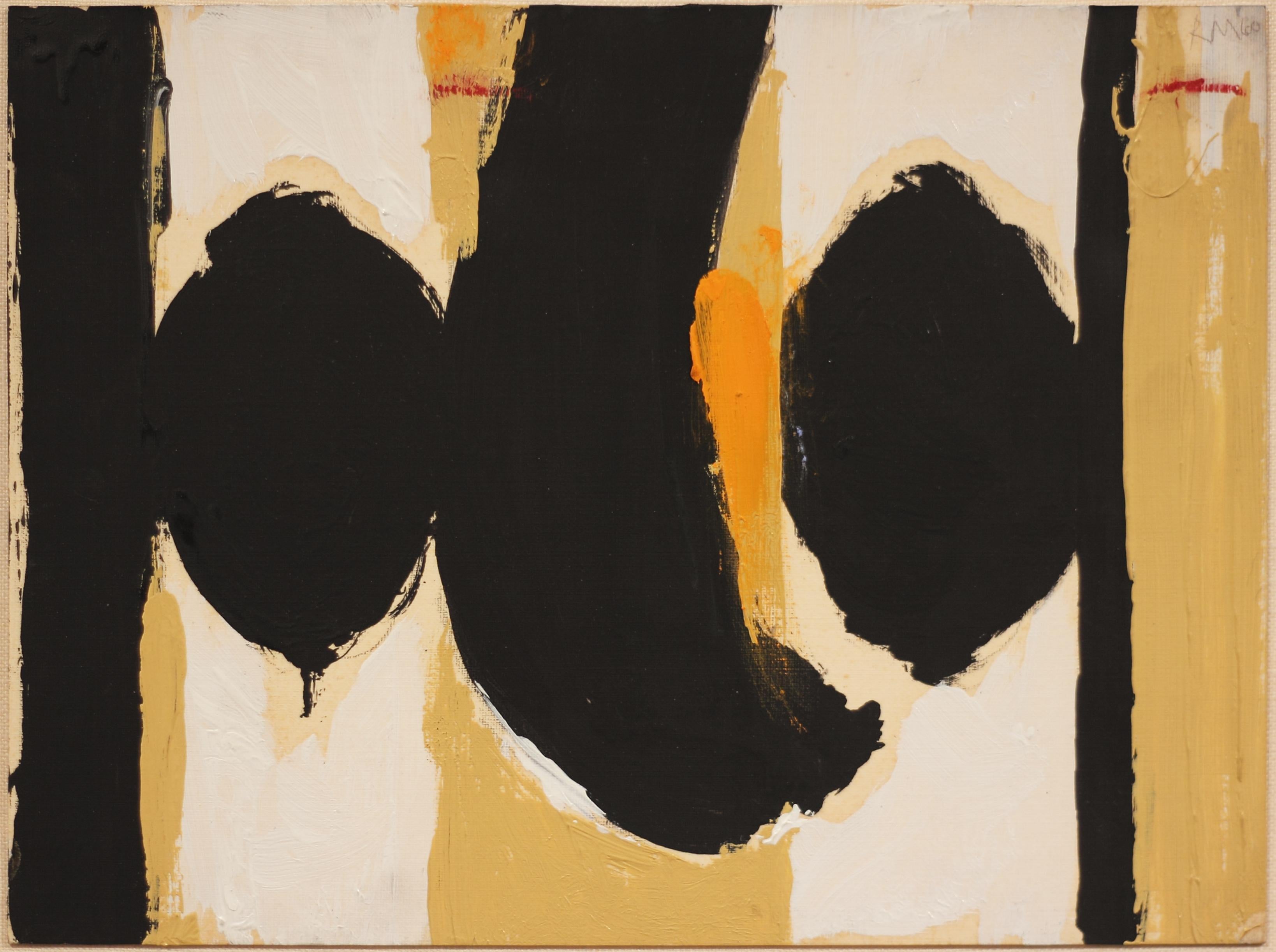 Abstract Painting Robert Motherwell - Élégie à la République espagnole n° 60
