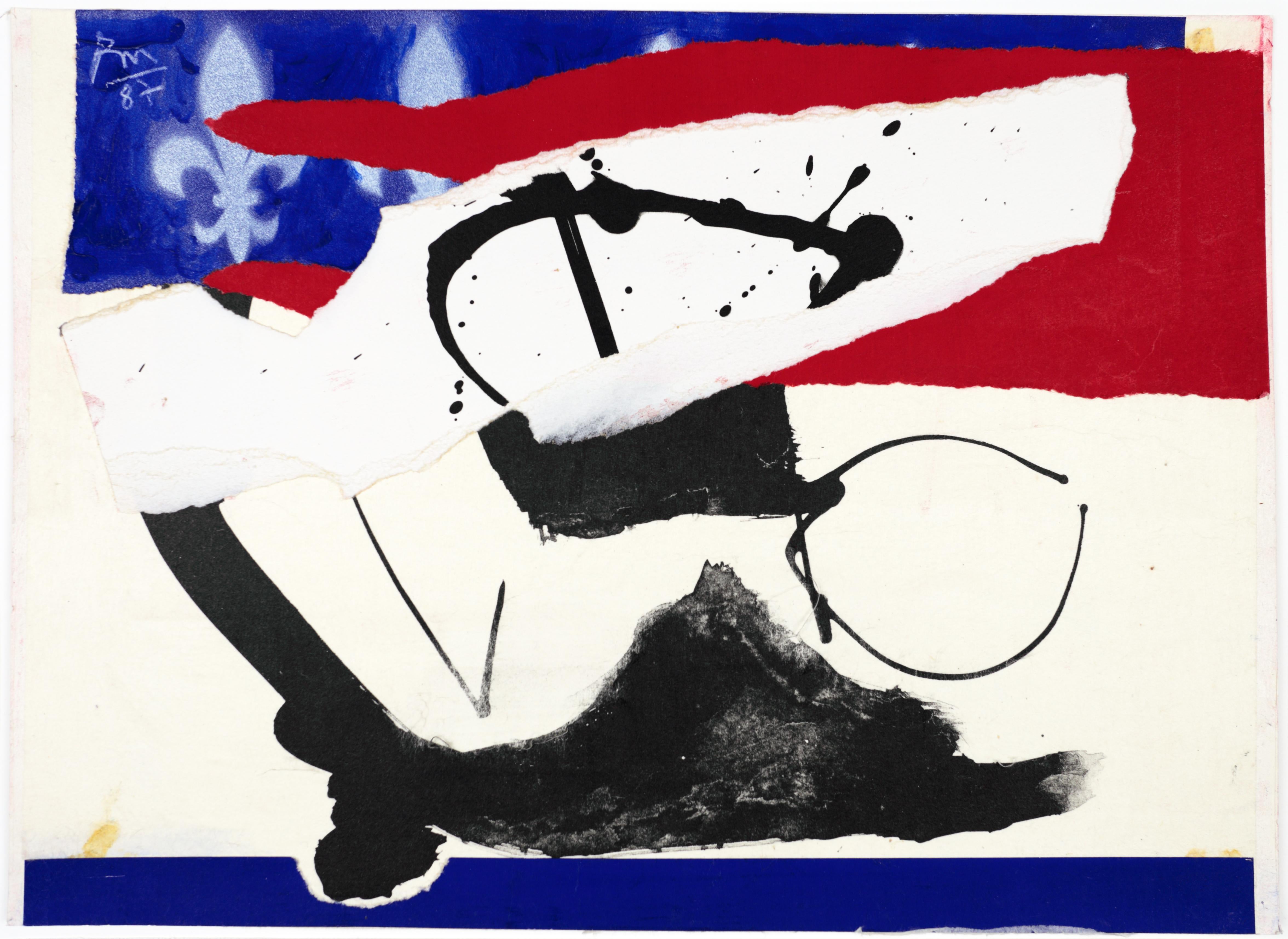 Robert Motherwell Abstract Painting – Bicentennial-Nr. 5, Französische Revolution