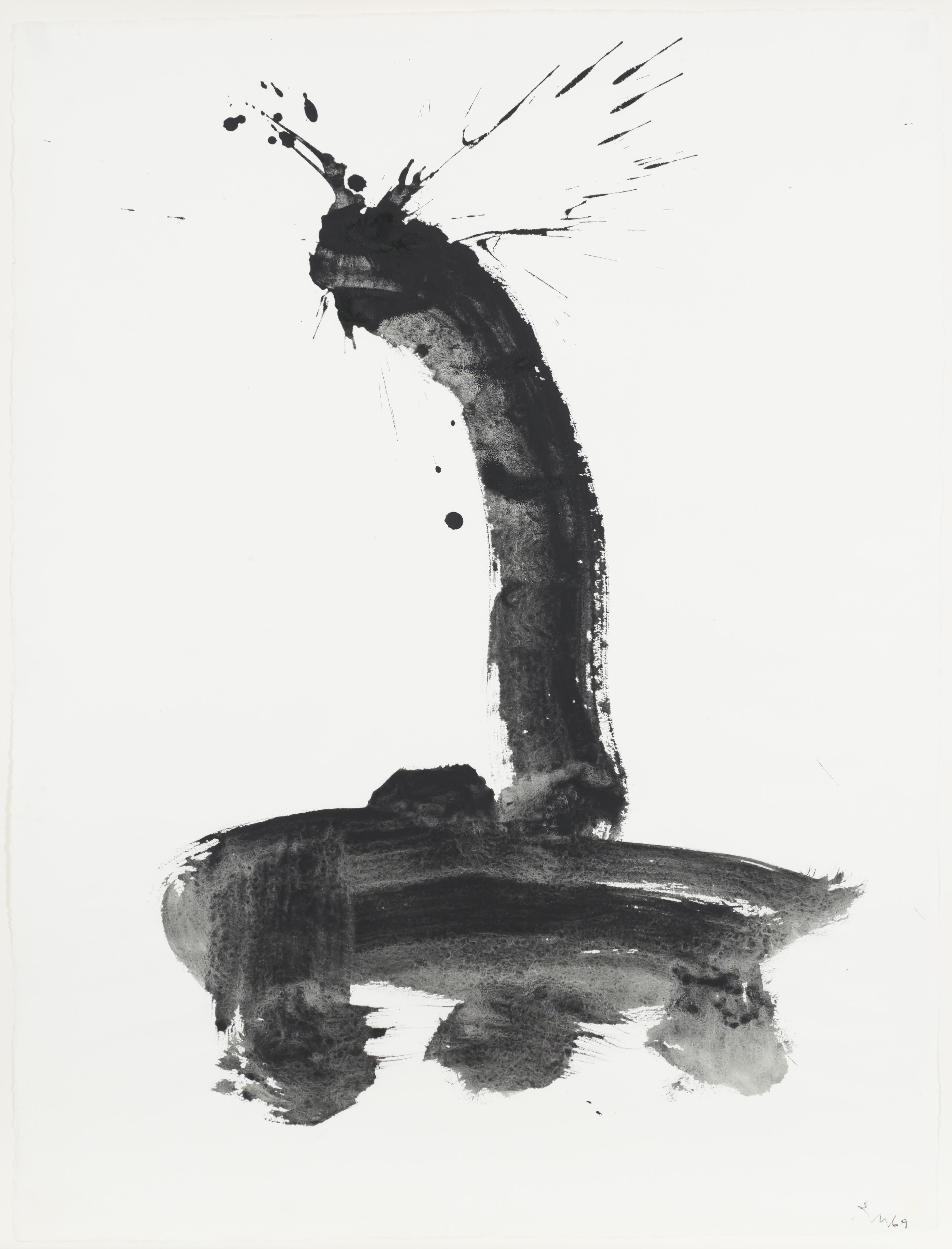 Abstract Painting di Robert Motherwell - Serie Gesti (A)