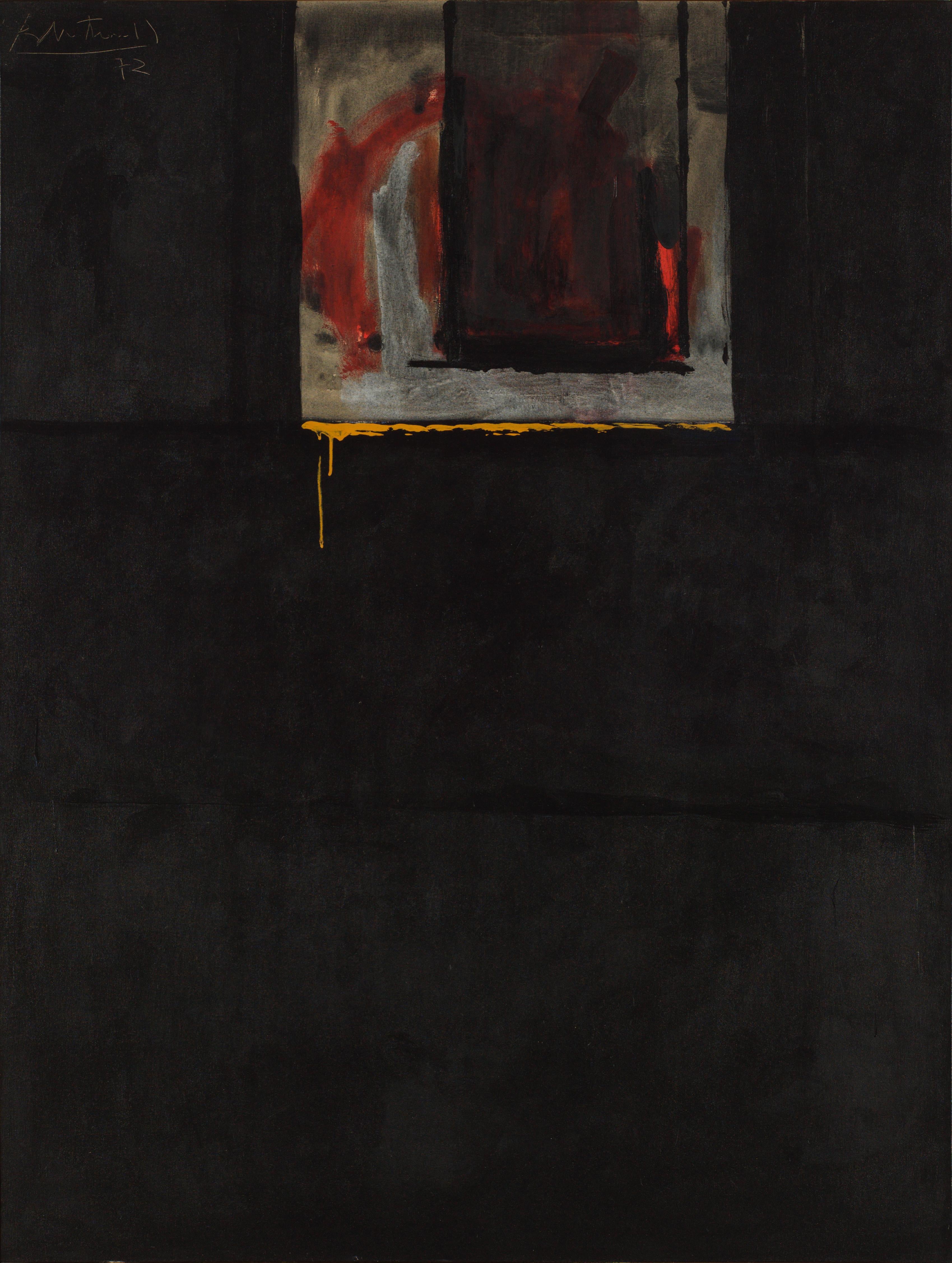 Abstract Painting Robert Motherwell - Dirge royale
