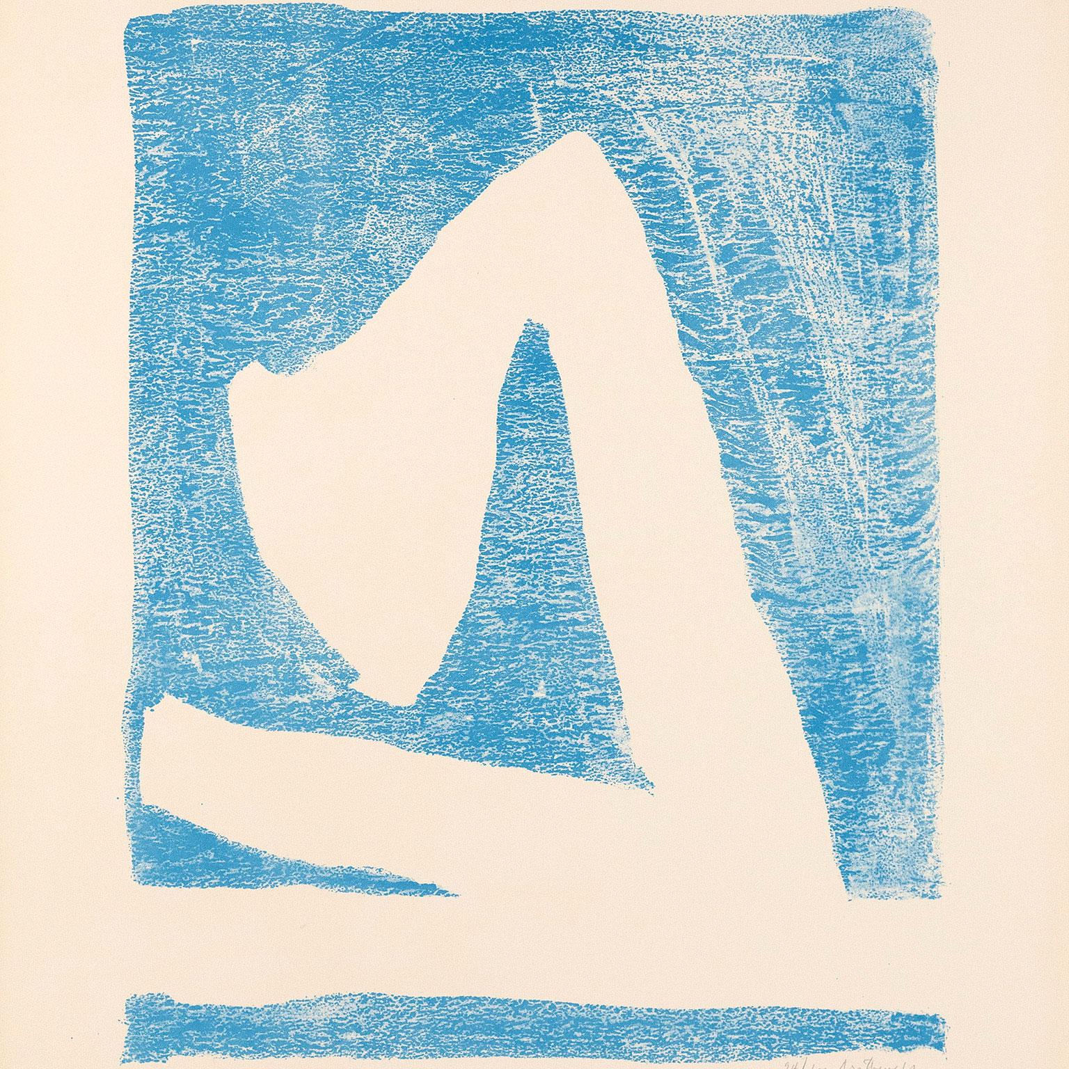 Summertime in Italy (Blue) - Painting by Robert Motherwell