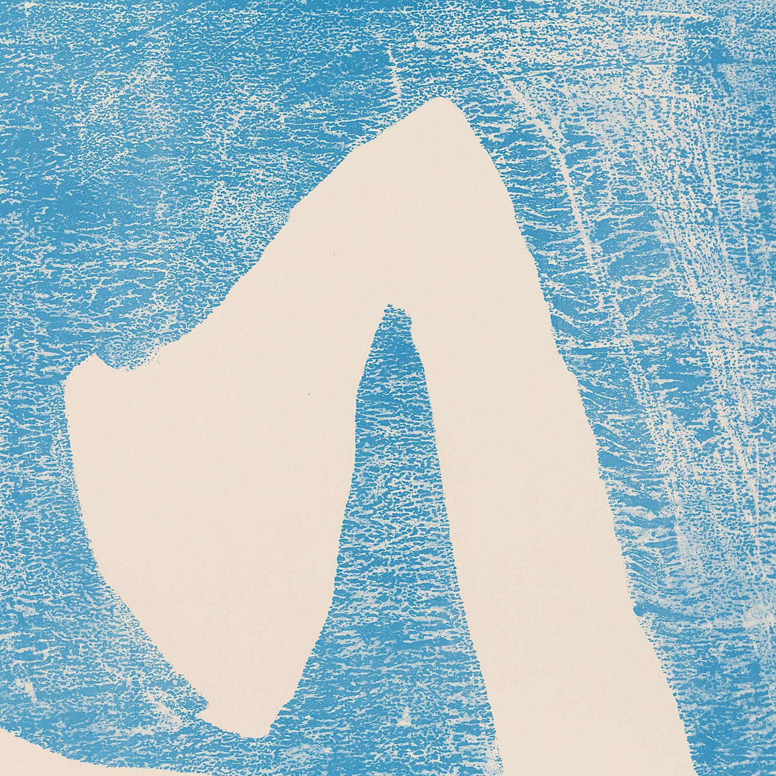 Summertime in Italy (Blue) - Abstract Expressionist Painting by Robert Motherwell