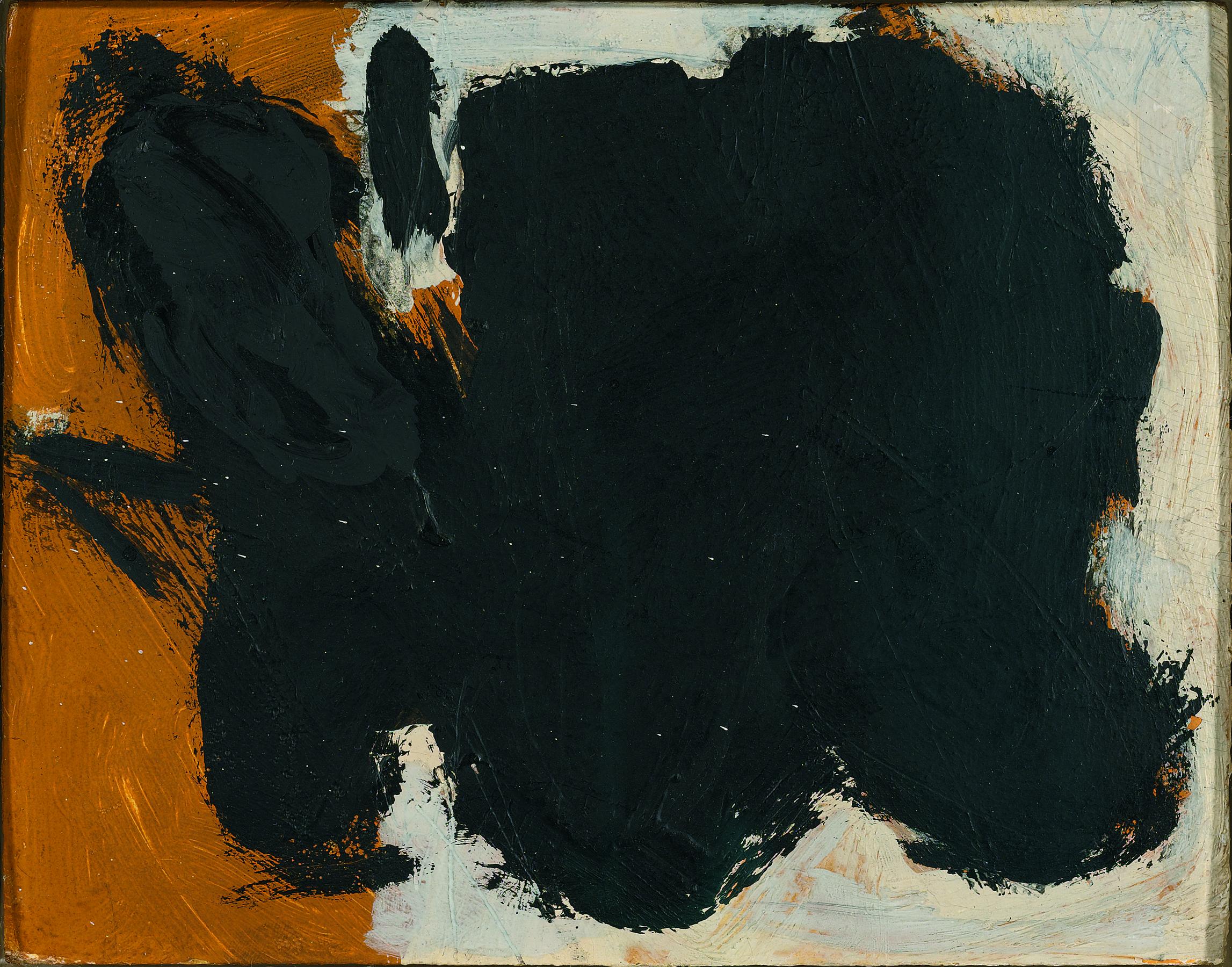 Robert Motherwell Abstract Painting - Two Figures No. 12