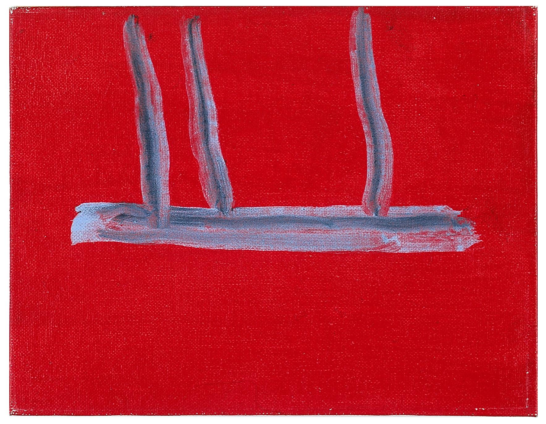 Abstract Painting Robert Motherwell - Sans titre (Ouvert en rouge)