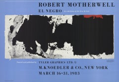 1983 After Robert Motherwell 
Black with No Way Out
 Offset Lithograph