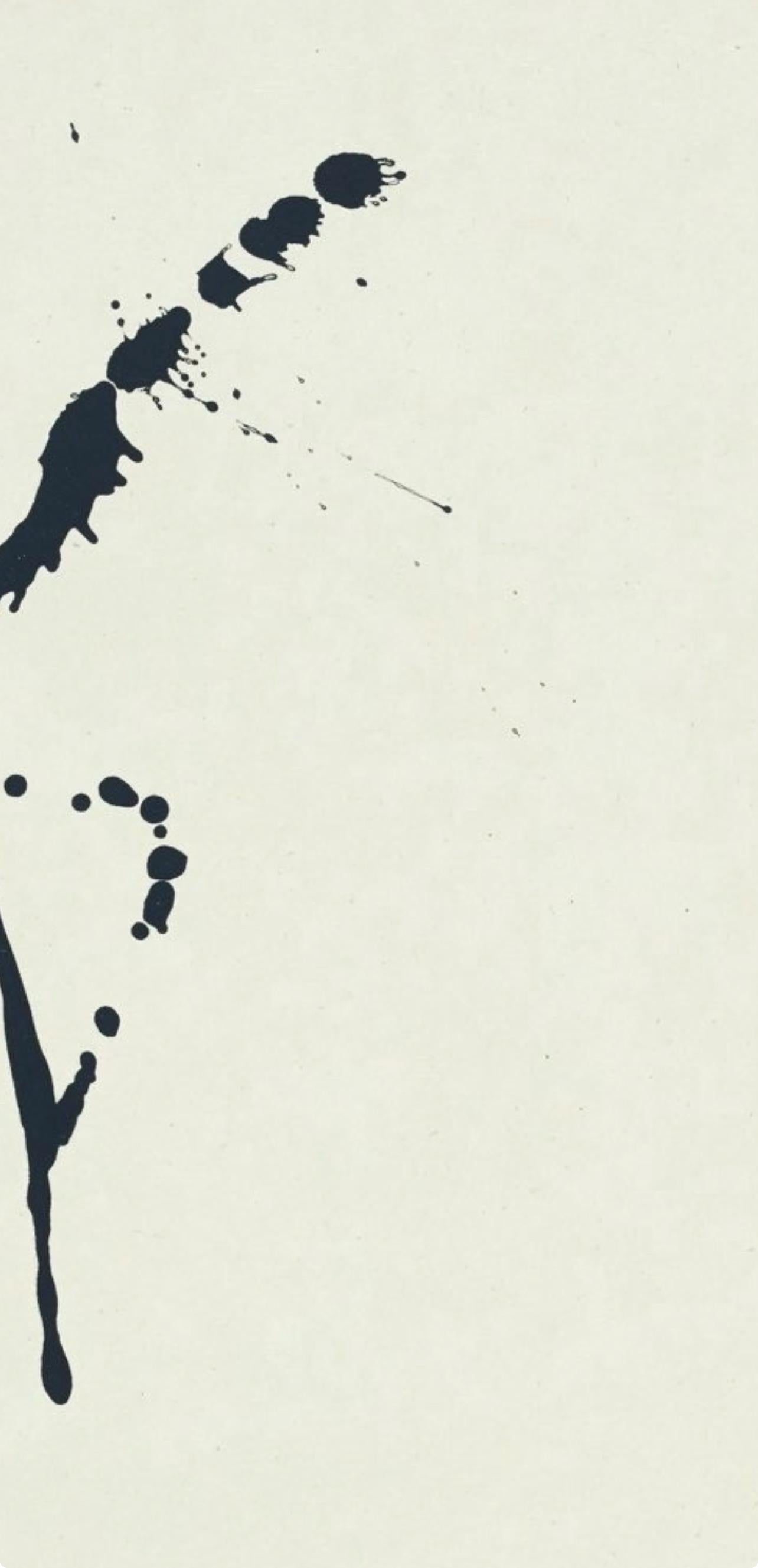 Un lancio di dadi (Belknap 354-380; Engberg/Banach 415-441), Tre poesie - Abstract Print Beige di Robert Motherwell