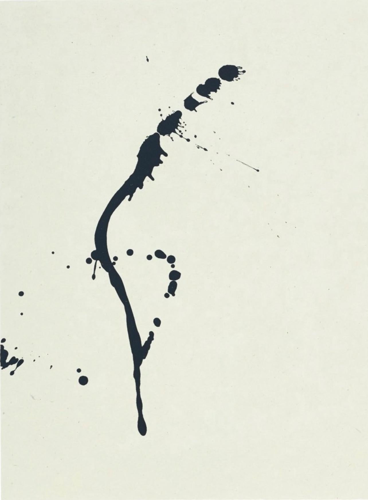 Abstract Print di Robert Motherwell - Un lancio di dadi (Belknap 354-380; Engberg/Banach 415-441), Tre poesie