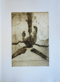 Abstract Composition - Original color Etching and Aquatint - 1967