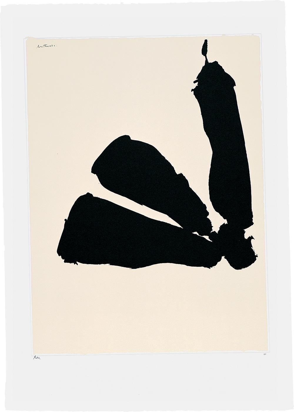 Abstract Print Robert Motherwell - Suite Afrique 8