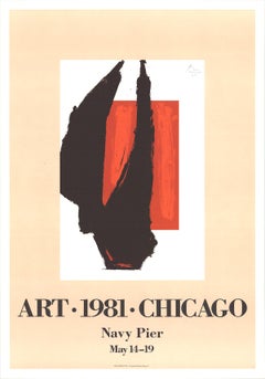 Vintage After Robert Motherwell-Art Chicago, 1981, FIRST EDITION
