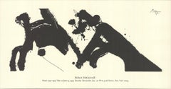 After Robert Motherwell 'Dance I' 1979 - Etching