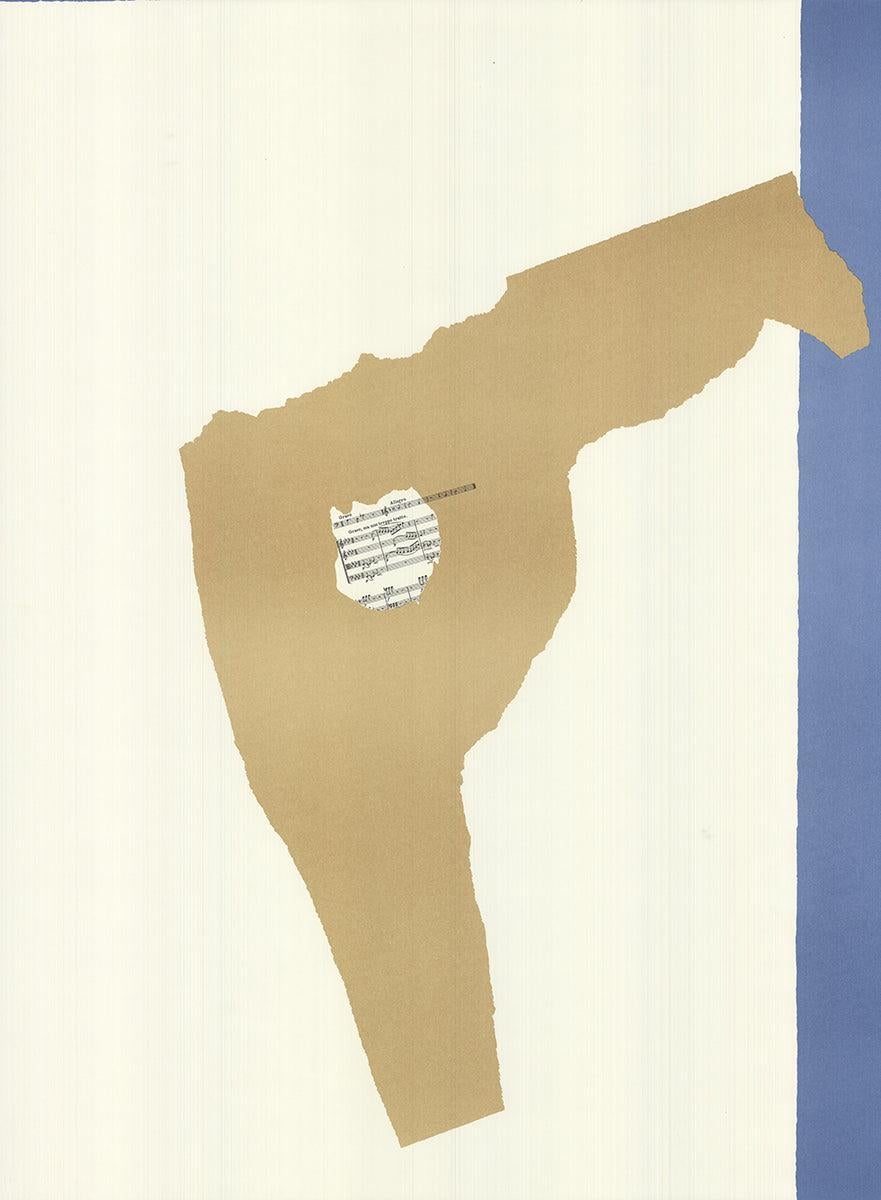This original poster was published in 1969 by the Lincoln Center to announce the grand opening of the Juilliard School. According to the Lincoln Center Posters book (pages 16 & 17), approximately 500 of these posters were printed, making it a rare