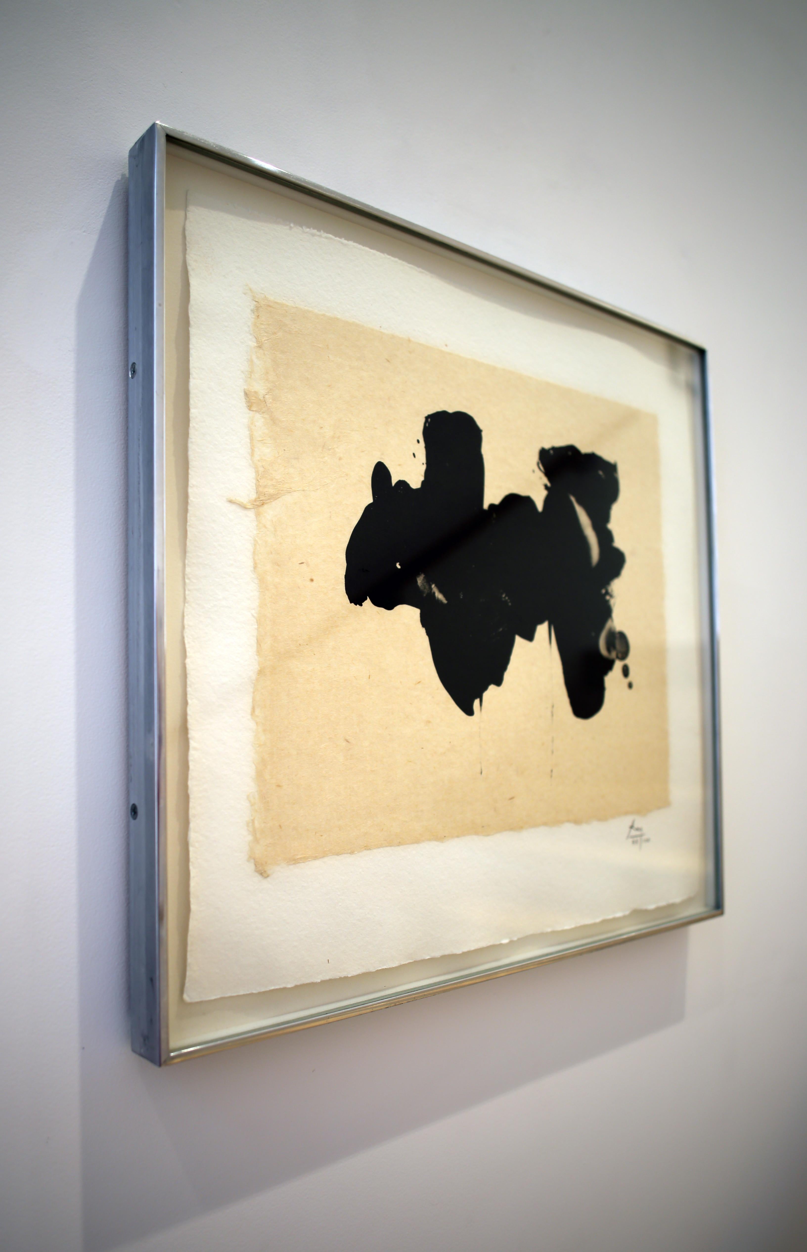 Alberti Elegy - Abstract Expressionist Print by Robert Motherwell