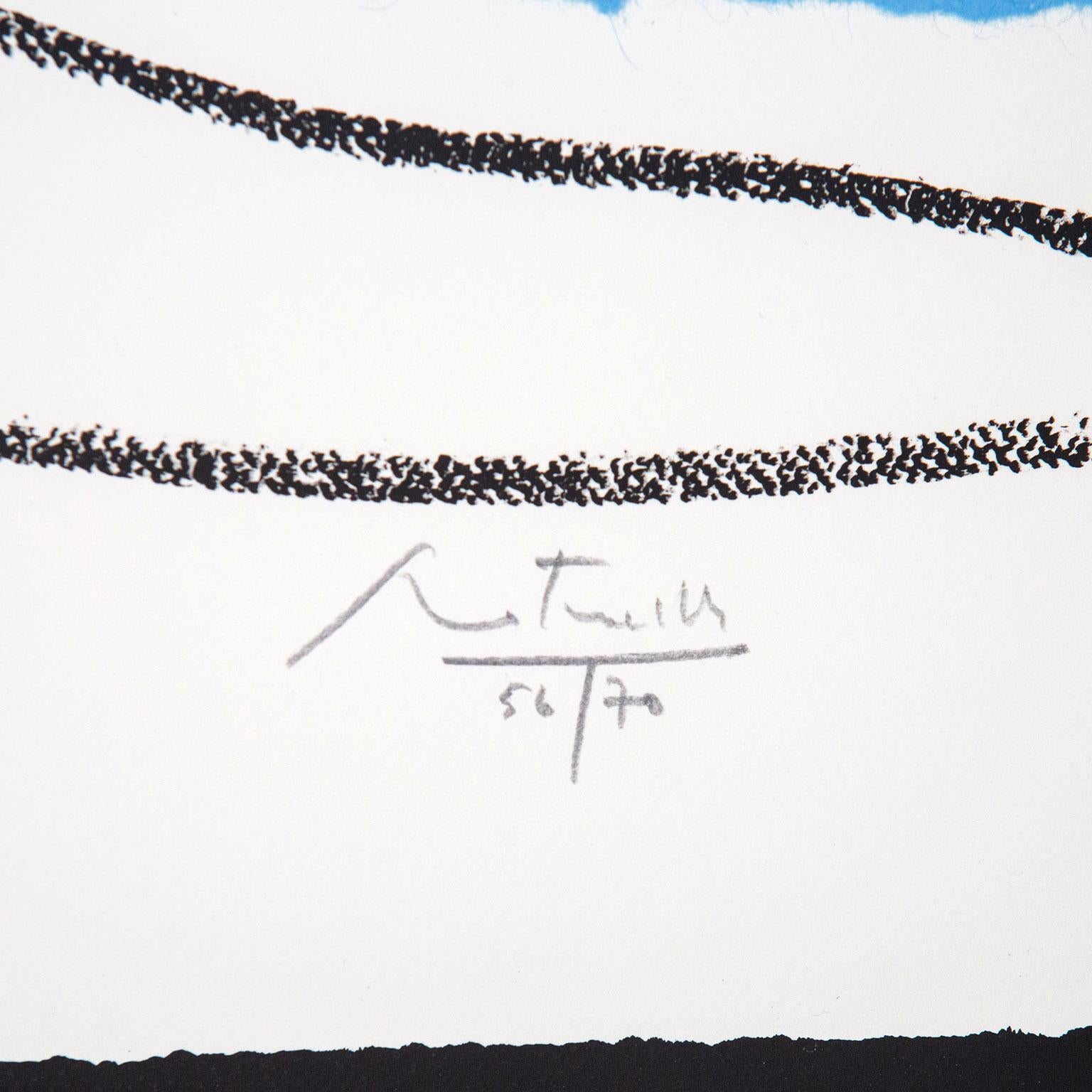 America La France Variazioni III - Print Espressionismo astratto di Robert Motherwell