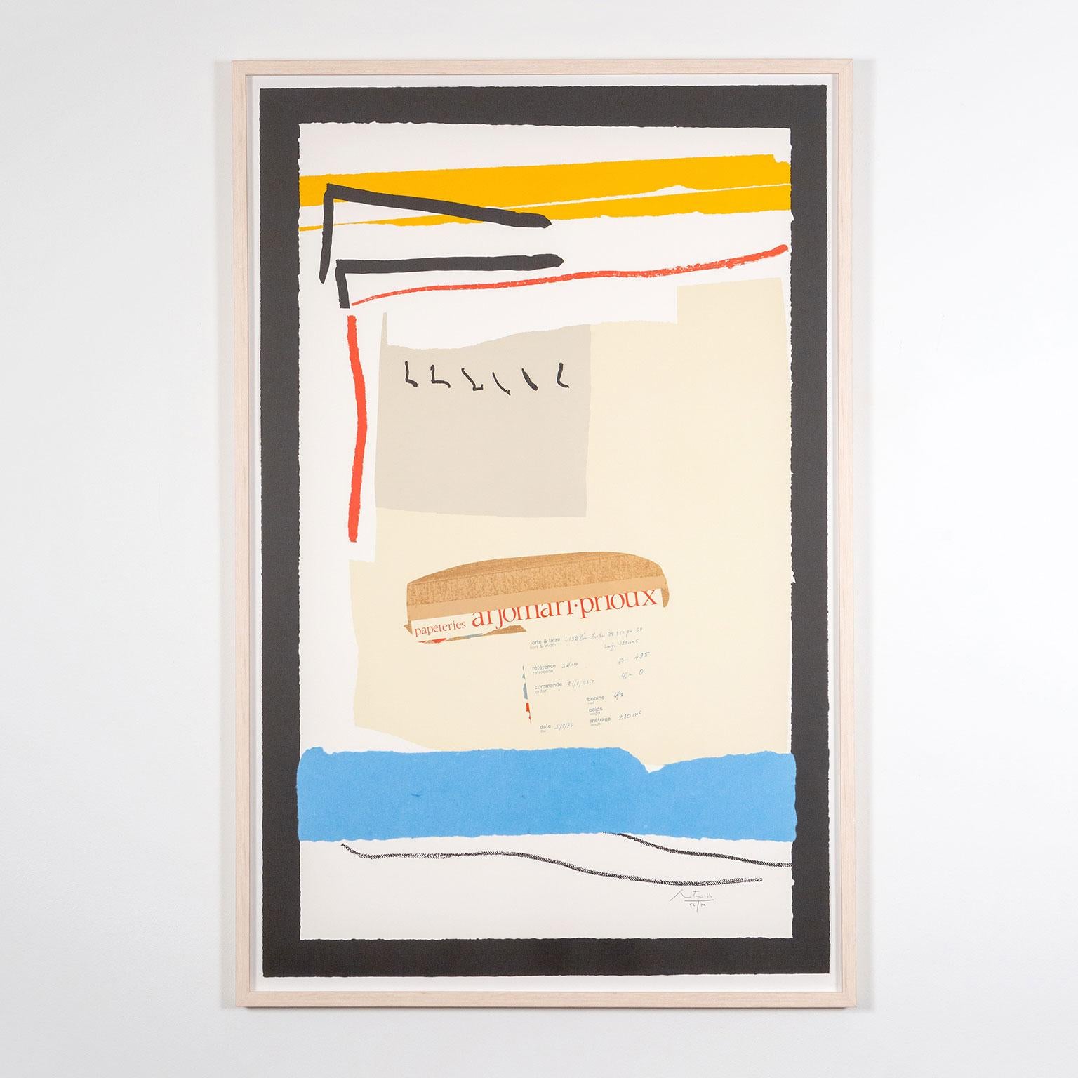 Abstract Print di Robert Motherwell - America La France Variazioni III
