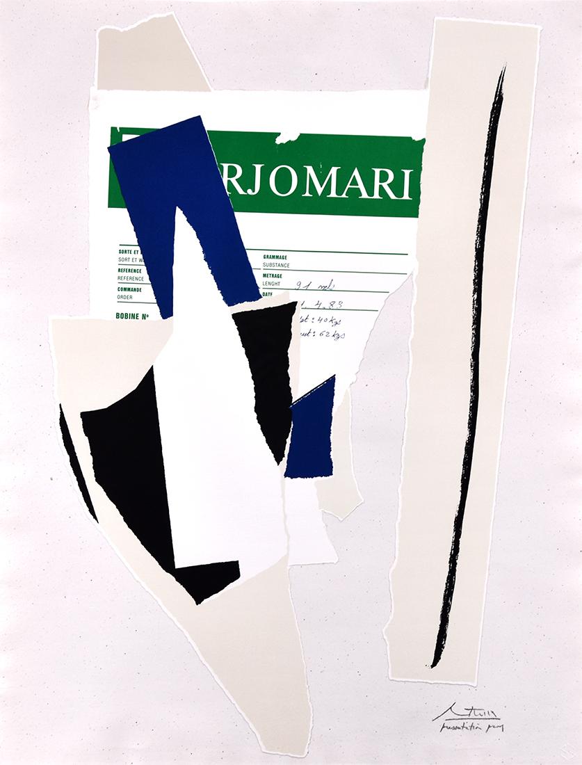 Robert Motherwell Abstract Print - America La-France Variations IX
