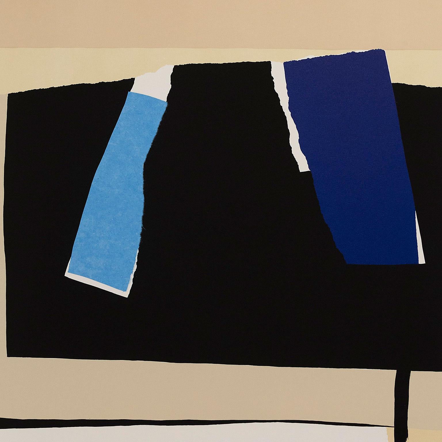 America-La France Variations VI - Abstract Expressionist Print by Robert Motherwell