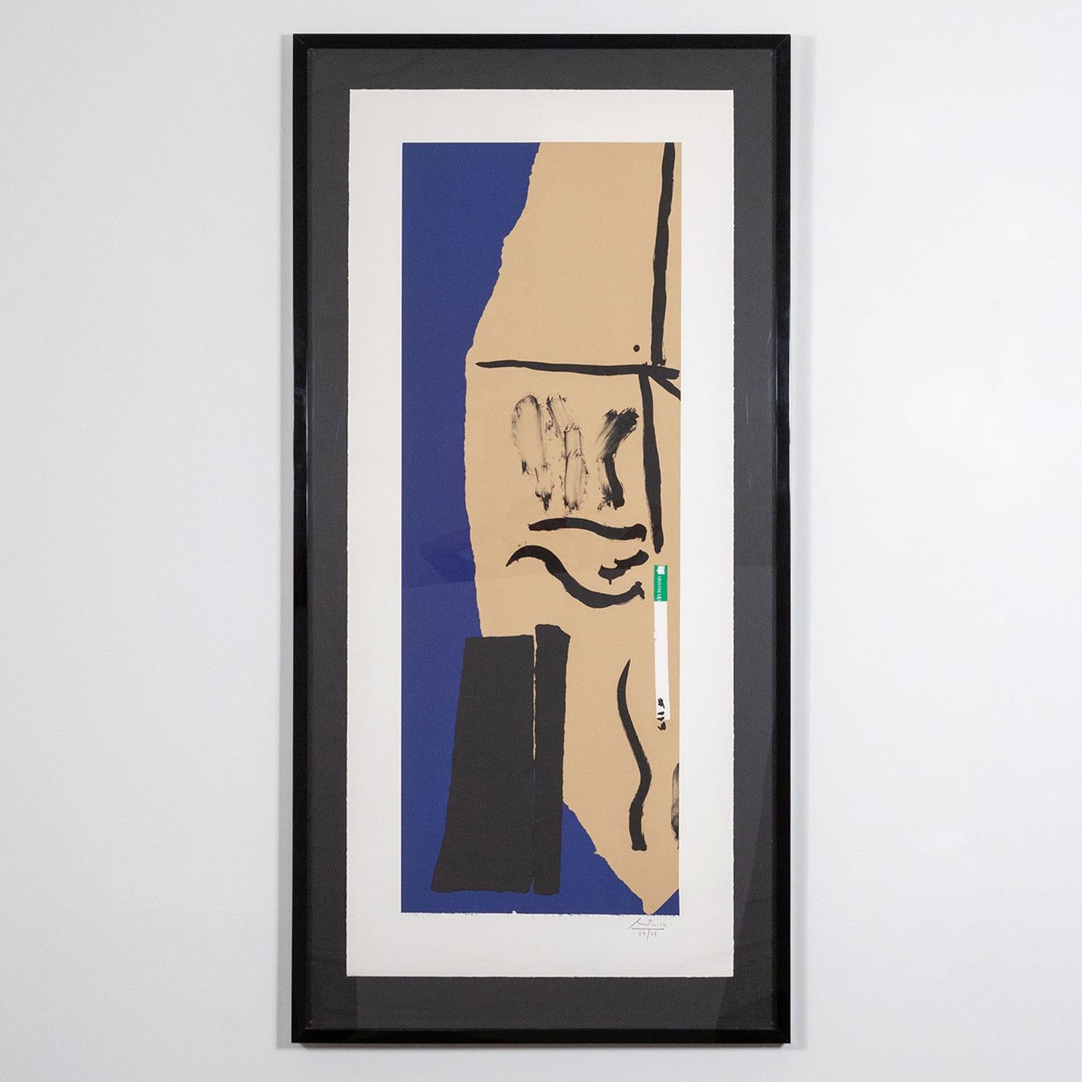 Robert Motherwell Abstract Print - America La France Variations VIII