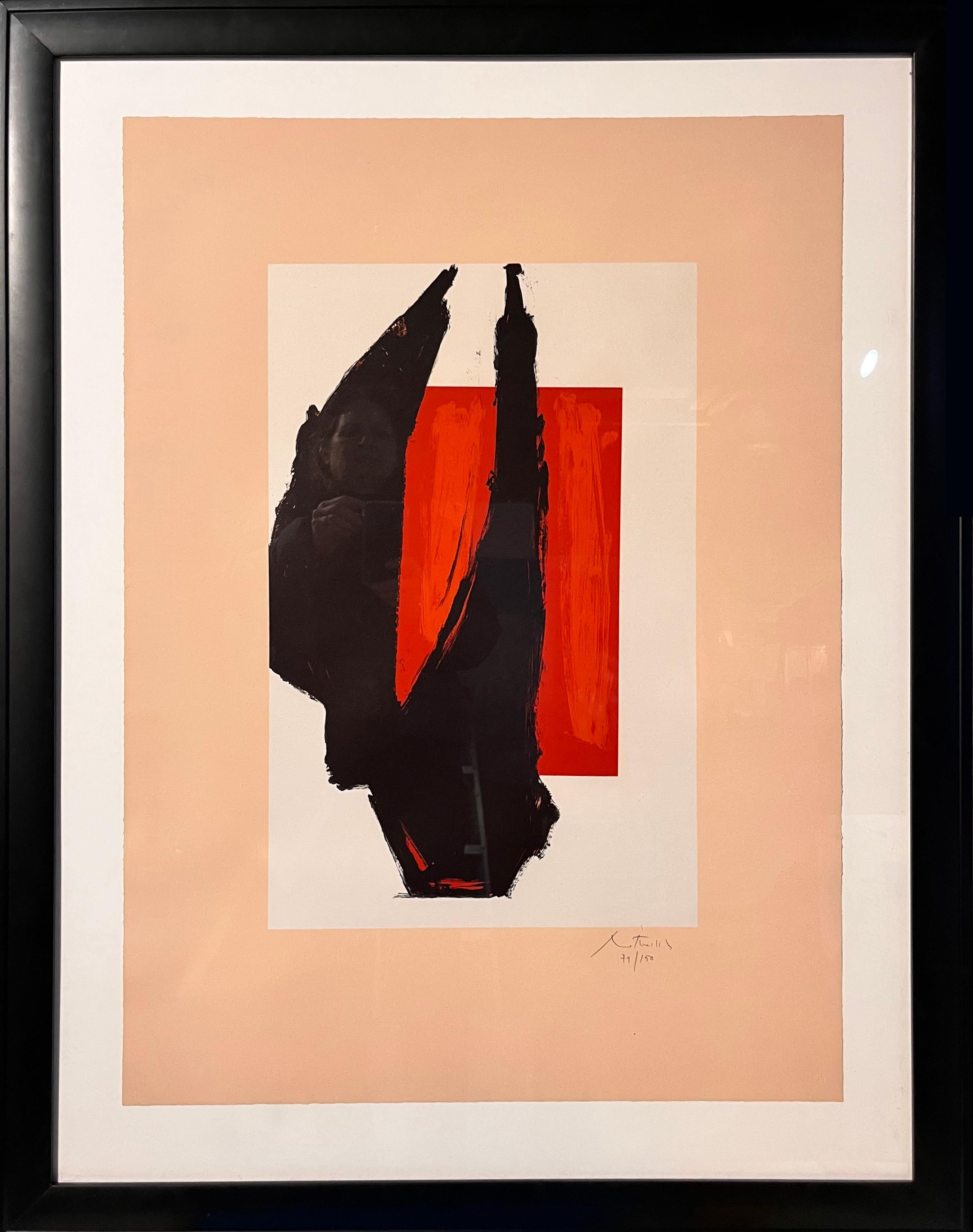 Abstract Print Robert Motherwell - Impression d'art de Chicago de 1981 (signée et numérotée) 79/150