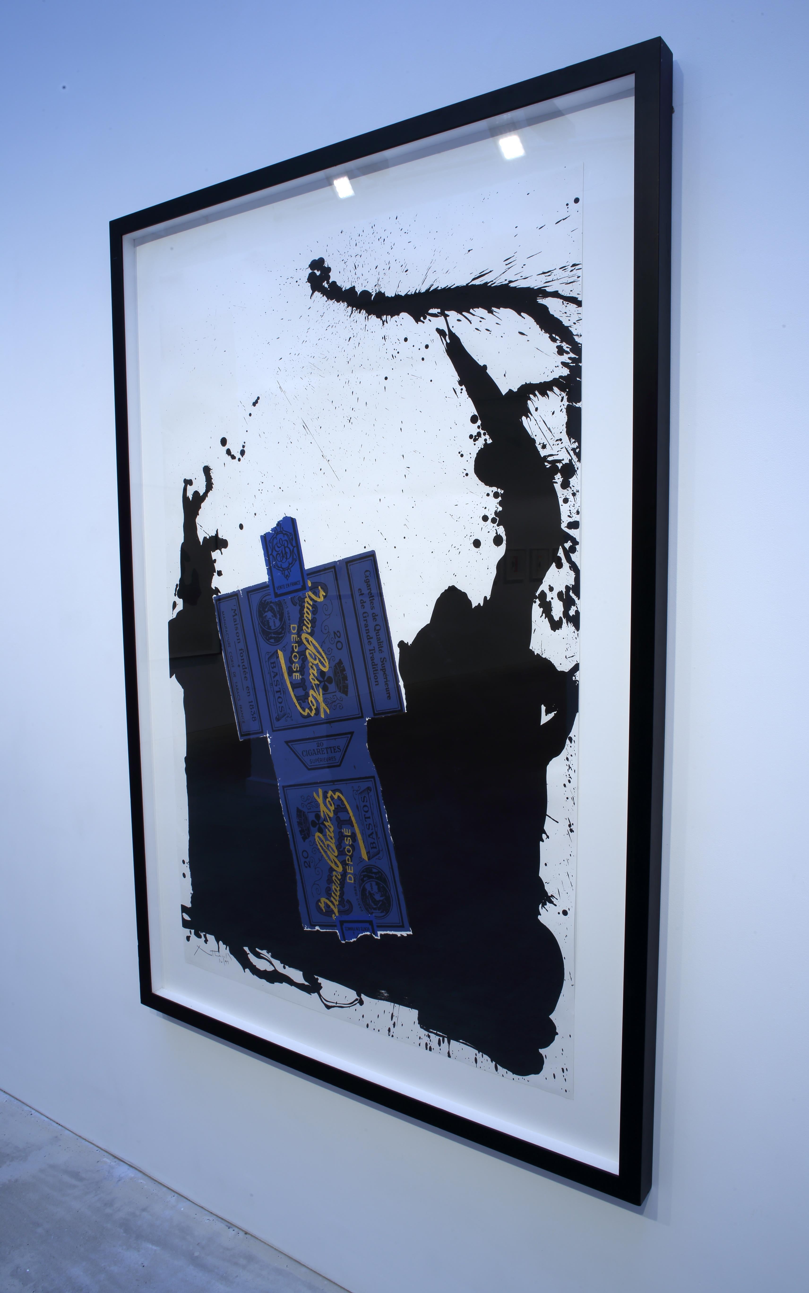 Bastos - Sac à main - Noir Abstract Print par Robert Motherwell